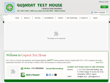 Tablet Screenshot of gujarattesthouse.com